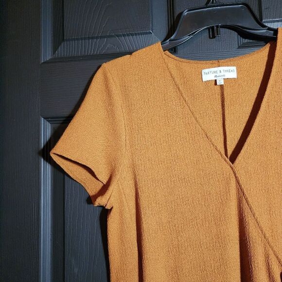 Madewell Texture & Thread Short-Sleeve Side-Tie Dress - Picture 8 of 11